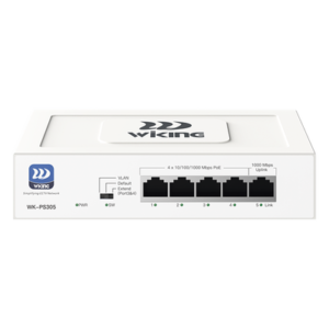 Smart Switch: 4 PoE Gigabit Ports + 1 Uplink, Extended Reach Up to 250m, Auto-Reboot Port Watchdog, and Fanless Design