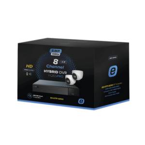 TurboHD 5MP Kit / 8 Channel DVR / 2 cameras Eyeball (2mp) Housing Plastic and Metal / Power Supply / Installation Accessories